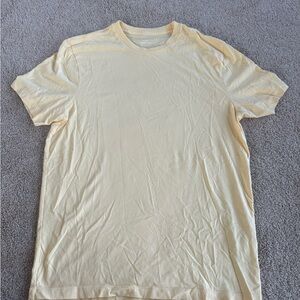 J. Crew Men's Light Yellow Short Sleeve Tee
